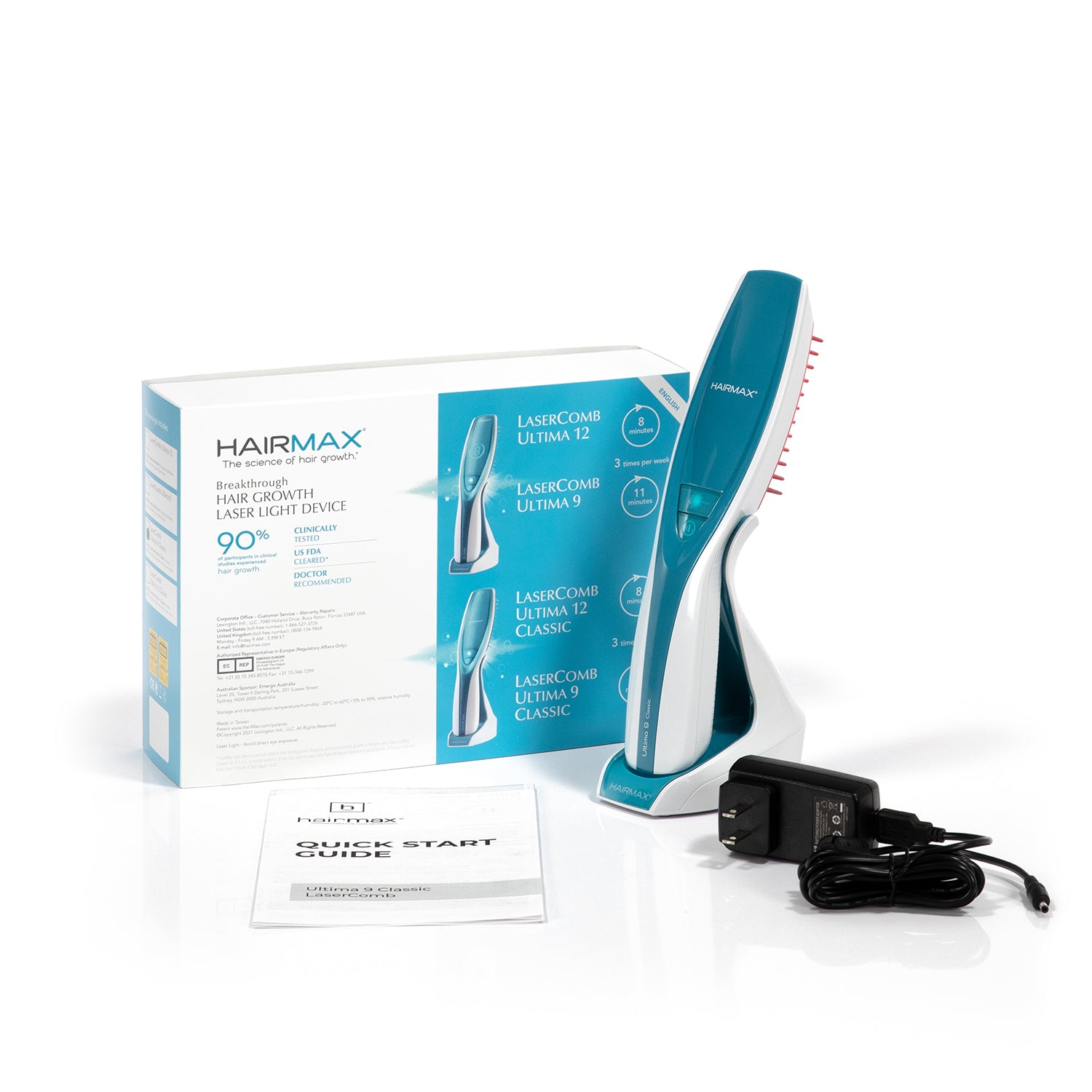 Hairmax® Ultima 9 Classic LaserComb – Hairmax Australia